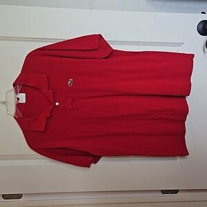 Lacoste Polo Size Small (6) Red